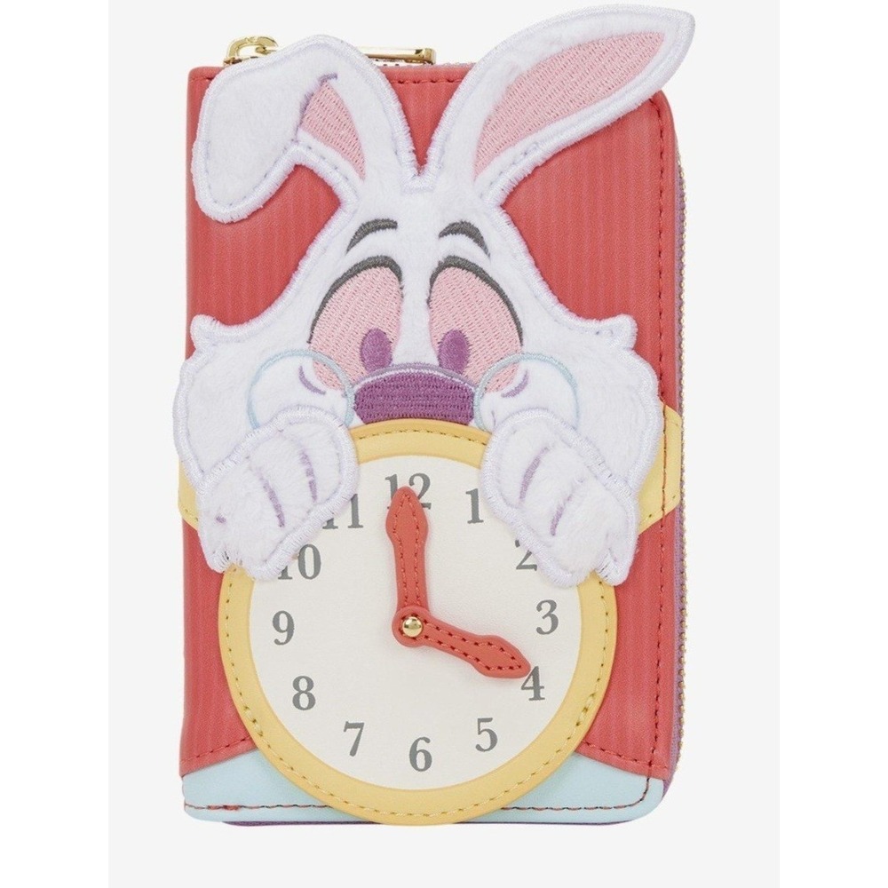 NEW Loungefly Disney Classic Alice in Wonderland White Rabbit Corduroy‎ WALLET
